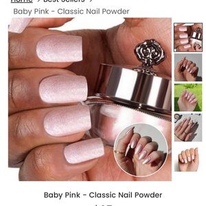 Sistaco Baby Pink mineral nail powder.  Opened, but never used.